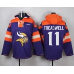 Nike Vikings #11 Laquon Treadwell Purple Player Pullover NFL Hoodie