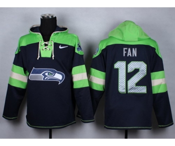 Nike Seattle Seahawks #12 Fan 2014 Navy Blue Hoodie