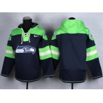 Nike Seattle Seahawks Blank 2014 Navy Blue Hoodie