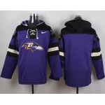 Men's Baltimore Ravens Blank Purple Team Color 2014 NFL Nike Hoodie