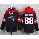 Nike Patriots #88 Martellus Bennett Navy Blue Player Pullover NFL Hoodie