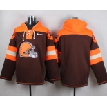 Men's Cleveland Browns Blank Brown Team Color 2014 NFL Nike Hoodie