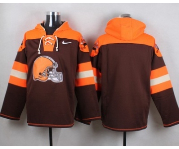 Men's Cleveland Browns Blank Brown Team Color 2014 NFL Nike Hoodie