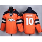 Nike Denver Broncos #10 Emmanuel Sanders 2014 Orange Hoodie