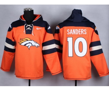 Nike Denver Broncos #10 Emmanuel Sanders 2014 Orange Hoodie