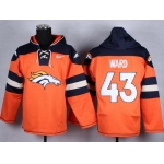 Nike Denver Broncos #43 T.J. Ward 2014 Orange Hoodie