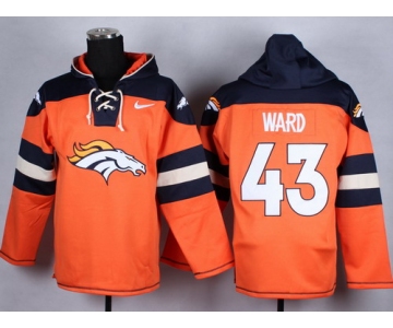 Nike Denver Broncos #43 T.J. Ward 2014 Orange Hoodie