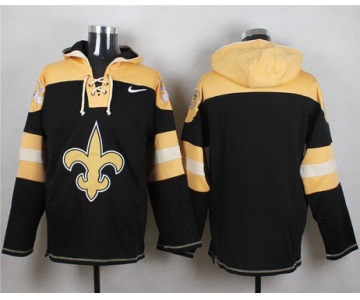 Men's New Orleans Saints Blank Black Team Color 2014 NFL Nike Hoodie