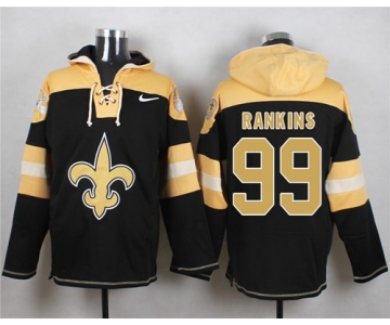 Nike Saints #99 Sheldon Rankins Black Player Pullover NFL Hoodie