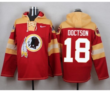 Nike Redskins #18 Josh Doctson Burgundy Red Player Pullover NFL Hoodie