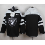 Men's Oakland Raiders Blank Black Team Color 2014 NFL Nike Hoodie