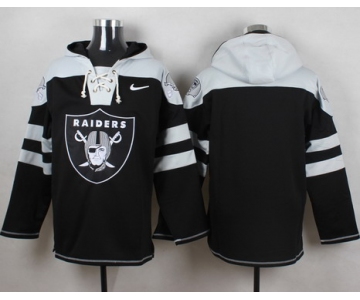 Men's Oakland Raiders Blank Black Team Color 2014 NFL Nike Hoodie