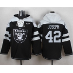 Nike Raiders #42 Karl Joseph Black Player Pullover NFL Hoodie