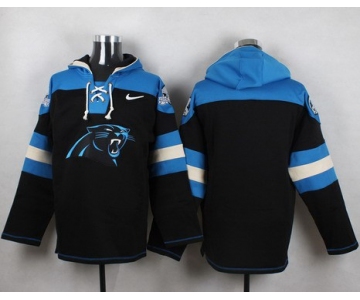 Men's Carolina Panthers Blank Black Team Color 2014 NFL Nike Hoodie