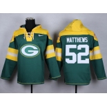 Nike Green Bay Packers #52 Clay Matthews 2014 Green Hoodie