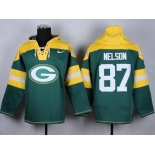 Nike Green Bay Packers #87 Jordy Nelson 2014 Green Hoodie