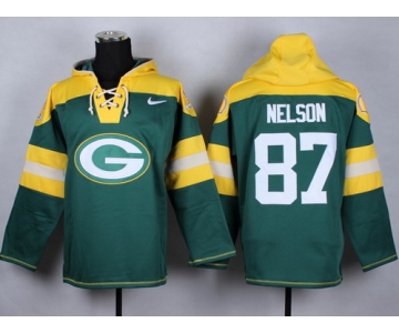 Nike Green Bay Packers #87 Jordy Nelson 2014 Green Hoodie