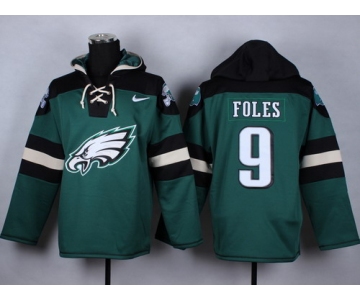 Nike Philadelphia Eagles #9 Nick Foles 2014 Dark Green Hoodie