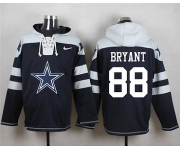 Nike Cowboys #88 Dez Bryant Navy Blue Player Pullover Hoodie