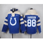 Nike Colts #88 Marvin Harrison Royal Blue Player Pullover NFL Hoodie