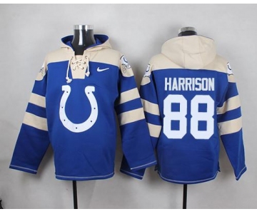 Nike Colts #88 Marvin Harrison Royal Blue Player Pullover NFL Hoodie