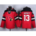 Nike Arizona Cardinals #13 Kurt Warner 2014 Red Hoodie