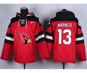 Nike Arizona Cardinals #13 Kurt Warner 2014 Red Hoodie