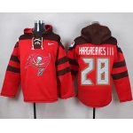 Nike Buccaneers #28 Vernon Hargreaves III Red Player Pullover NFL Hoodie