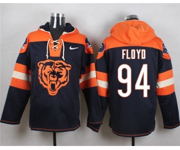 Nike Bears #94 Leonard Floyd Navy Blue Player Pullover NFL Hoodie