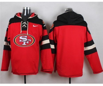 Men's San Francisco 49ers Blank Red Team Color 2014 NFL Nike Hoodie