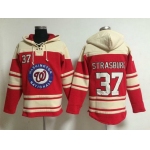 Men's Washington Nationals #34 Bryce Harper Home Red MLB Hoodie