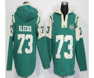 Men's New York Jets #73 Joe Klecko Green Team Color 2015 NFL Hoodie