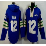 Men's Seattle Seahawks #12 Fan Light Blue 2015 NFL Hoody