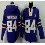 Men's Minnesota Vikings #84 Cordarrelle Patterson Purple Team Color Team Color 2015 NFL Hoody