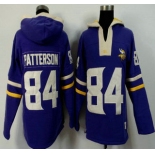 Men's Minnesota Vikings #84 Cordarrelle Patterson Purple Team Color Team Color 2015 NFL Hoody