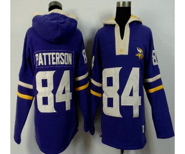 Men's Minnesota Vikings #84 Cordarrelle Patterson Purple Team Color Team Color 2015 NFL Hoody