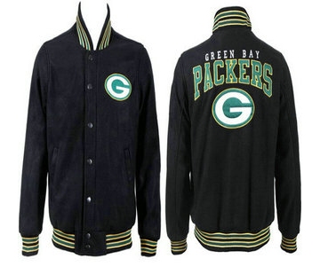 Green Bay Packers Black Jacket FG