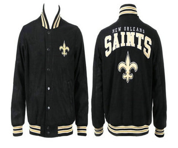 New Orleans Saints Black Jacket FG