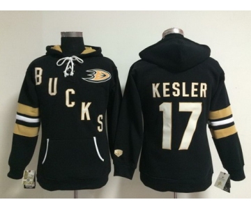 Old Time Hockey Anaheim Ducks #17 Ryan Kesler Black Womens Hoodie
