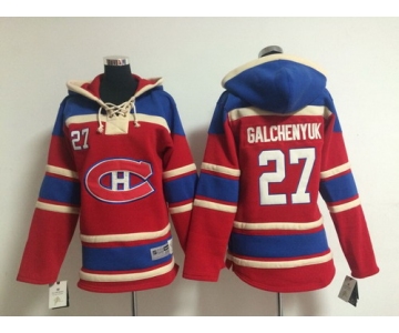 Old Time Hockey Montreal Canadiens #27 Alex Galchenyuk Red Kids Hoodie