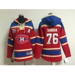 Old Time Hockey Montreal Canadiens #76 P.K. Subban Red Kids Hoodie