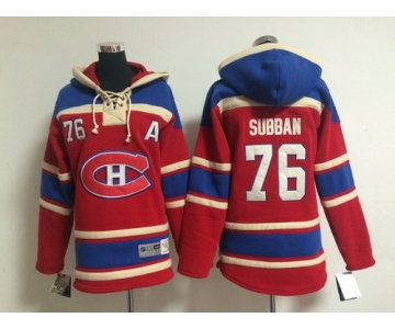 Old Time Hockey Montreal Canadiens #76 P.K. Subban Red Kids Hoodie