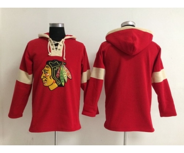 2014 Old Time Hockey Chicago Blackhawks Blank Red Hoodie