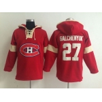 2014 Old Time Hockey Montreal Canadiens #27 Alex Galchenyuk Red Hoodie