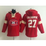 2014 Old Time Hockey Montreal Canadiens #27 Alex Galchenyuk Red Hoodie