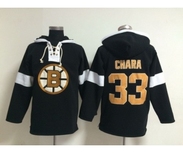 2014 Old Time Hockey Boston Bruins #33 Zdeno Chara Black Hoodie