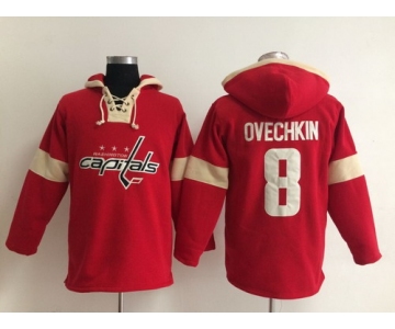 2014 Old Time Hockey Washington Capitals #8 Alex Ovechkin Red Hoodie