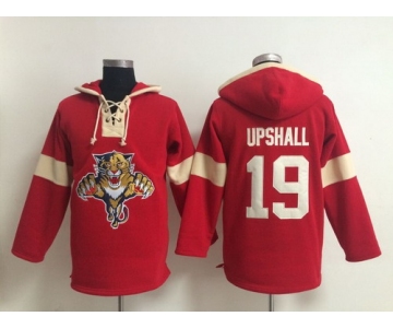 2014 Old Time Florida Panthers #19 Scottie Upshall Hockey Red Hoodie