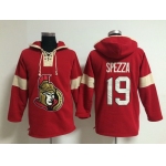 2014 Old Time Hockey Ottawa Senators #19 Jason Spezza Red Hoodie