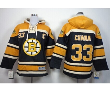 Old Time Hockey Boston Bruins #33 Zdeno Chara Black Kids Hoodie